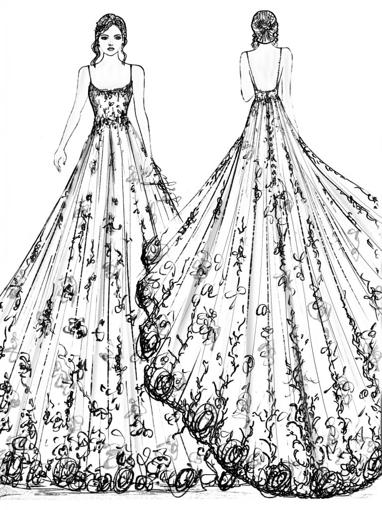 Sketch of the Dress of the Month: July
